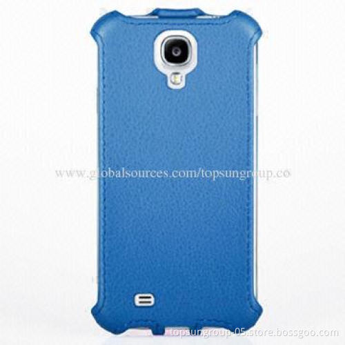 Hot Press Flip Leather Cover for iPhone 5S/4G/Samsung Galaxy with Soft Microfiber Lining